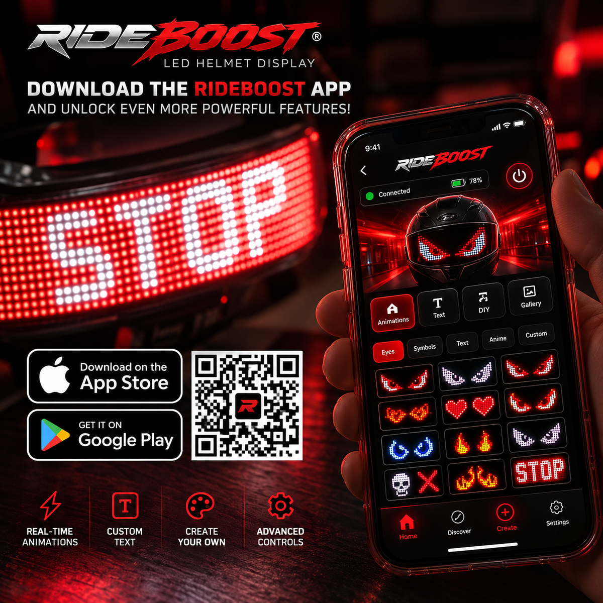 Ride Boost LED Display